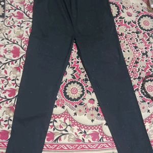 Black Cotton Trouser For Suits