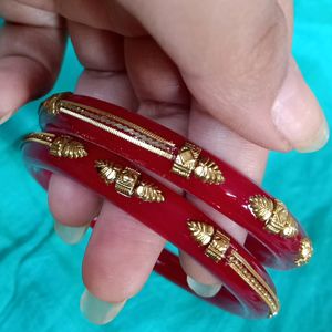 Red Bangles - Not Used - Brand New