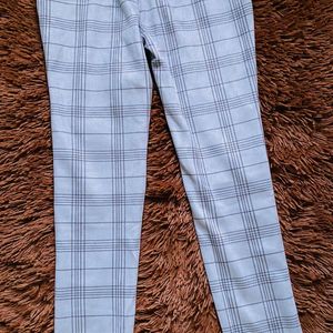 Grey Velour Trouser