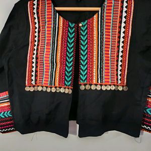 Embroided Crop Jacket