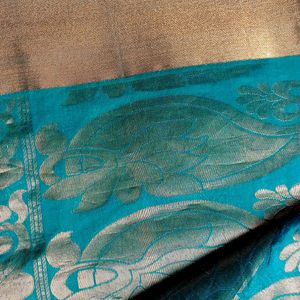 Peacock Colour Saree New