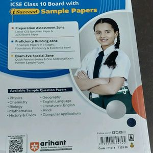 Maths Class 10 Icse Sample Paper