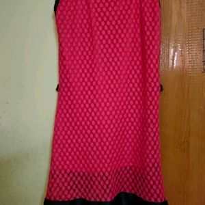 pink net design top