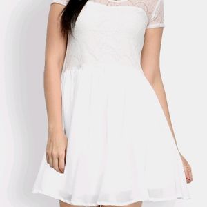 White Net Lace Dress