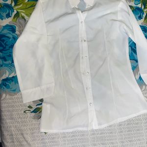 Classic White Formal Shirt – Modern Fit