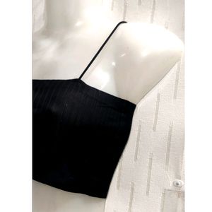 Black Crop Top For women's