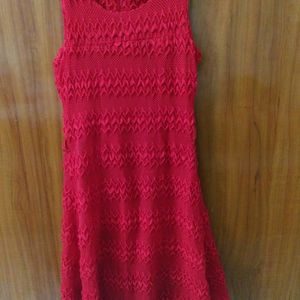 Red ♥️ One Piece Dress Nd Free Gift With It