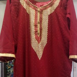 Heavy Embroidered Kurti With Lining