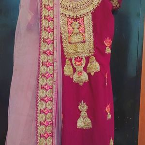 Rose Rani Party Wear Kurta Plazo With Dupatta