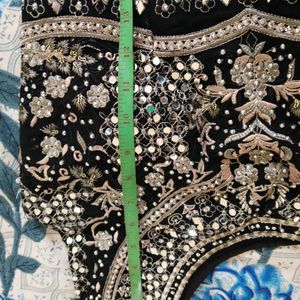 Black Mirror Work Heavy Lehnga Choli