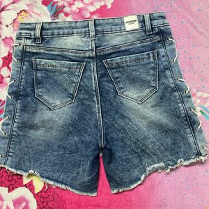 Denim blue shorts