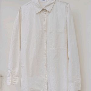 O'sense Off White Casual Shirt