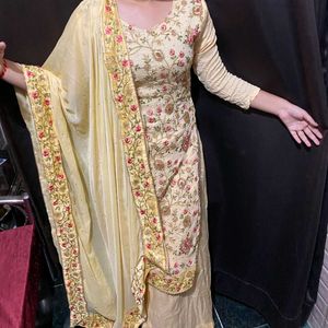 Yellow Embroidery Kurta Set