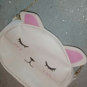 White Colour Rabbit Slingbag