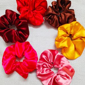 Satin Scrunchies PACK OF 10