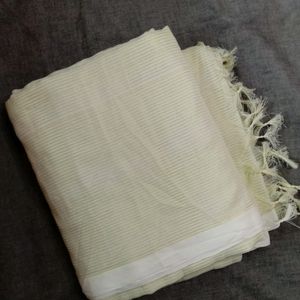 Stripe Khadi Cotton Saree