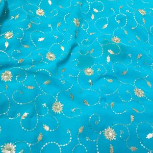 Beautiful Saree Sky blue Color