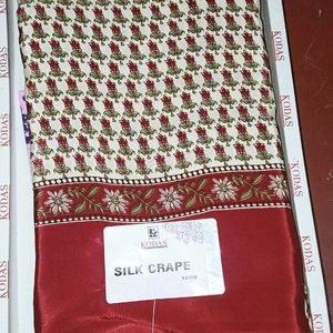 BRAND NEW🥻CRAPE SILK SAREE 🥻