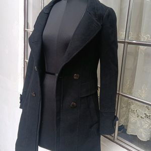 Black Imported Overcoat