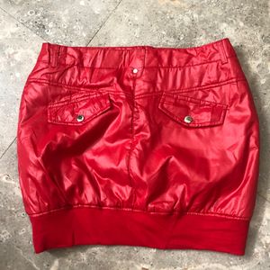 red shorts