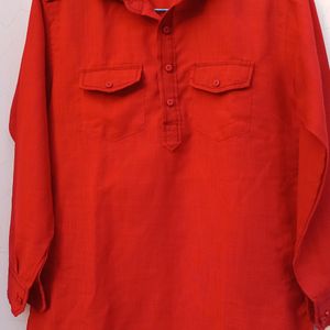 Red Color Boys Pathani Kurta Pajama..