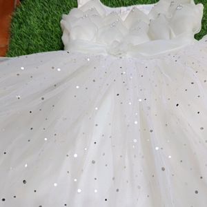 Beautiful Princess Frock White