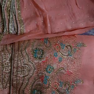 Karwachauth Special Pure Upada Cutdana Work Suit