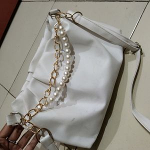 White Beautiful Handbag