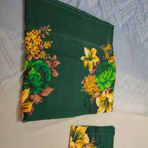 Green Festive Bedsheet