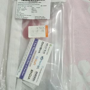 Aesthetic Korean White Transparent College Pouch