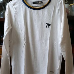 Roadster White Full Sleeves Tshirt