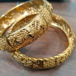 Stunning Copper Gold-plated Bangles