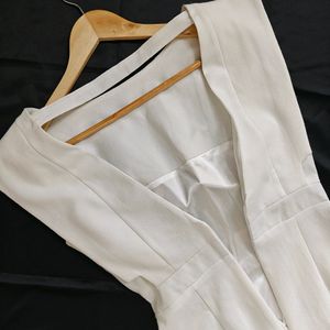 White Formal/office Dress