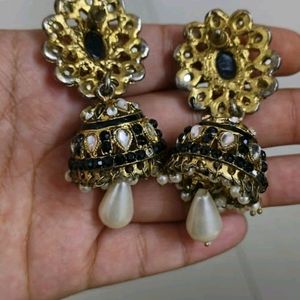 Beautiful Black Jhumkas