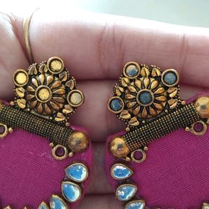 Handmade Fabric Earring