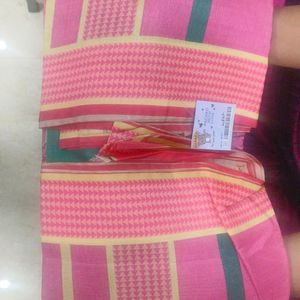 Green Cotton Silk Saree