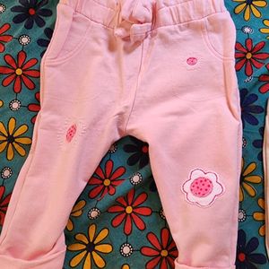 Pant With Cotton Embroidery Patch 0-6 Month