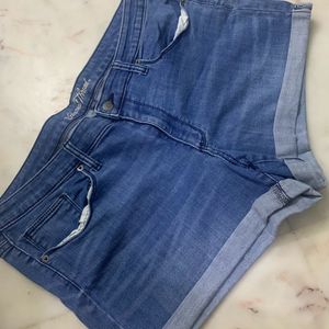 Blue Denim Microshorts