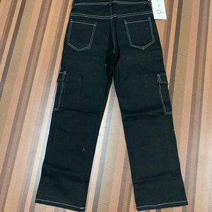 O-78 Size 28 Cargo Women Denim Jeans