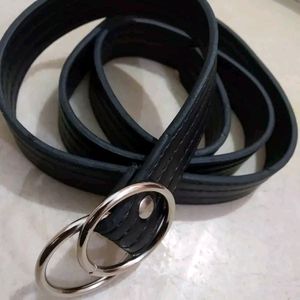 Stylish Women Black Leatherette Belt