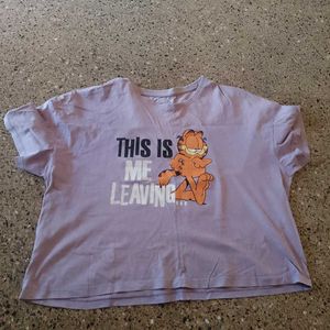 Purple Garfield Tshirt