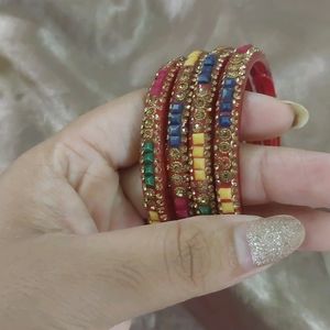 3 Sets Of Multicolor Bangles 💓