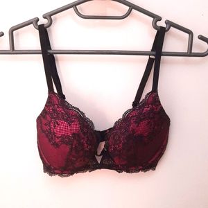 Hot Pink Pushup Bra 32C