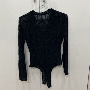 BLACK MESH SEXY FASHIONNOVA BODYSUIT 🖤✨️