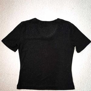 Black Glittering Top