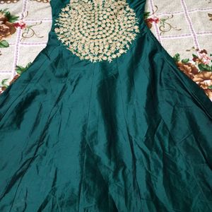 Mehendi Dark Green Gown