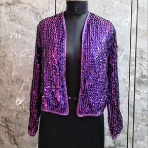 Purple Sequins Jacket