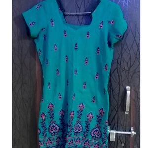 Short Kurti Sea Green