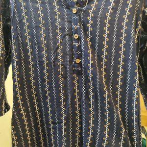 Navy Blue Kurta