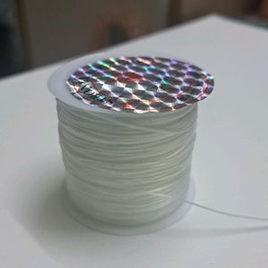 40m Flat 0.5mm Elastic Thread For Jewelry Making